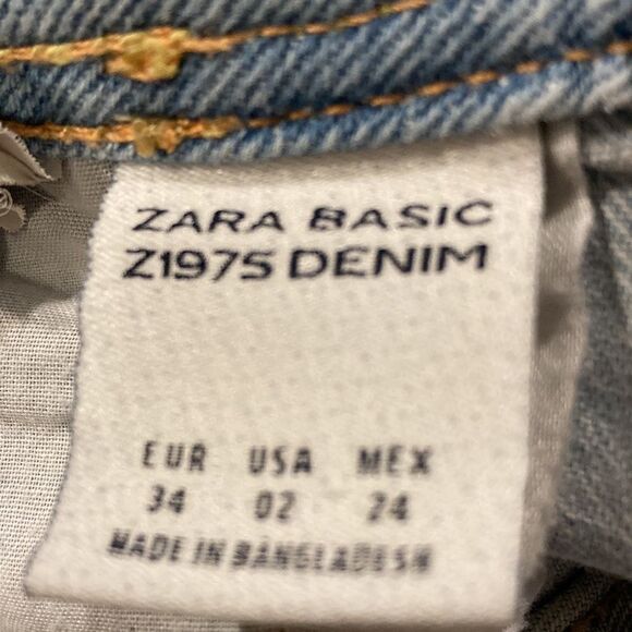 Zara distressed ripped Jeans Size 2 - Picture 7 of 9